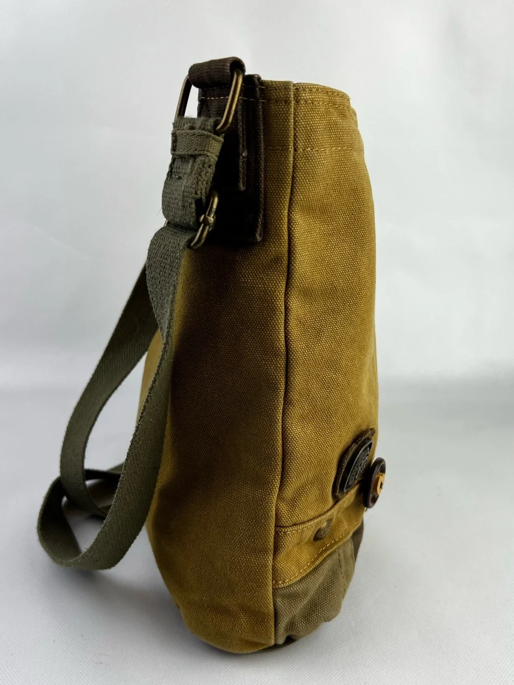 Chala Canvas Messenger Bag Tan Handbag Crossbody - Picture 2 of 13
